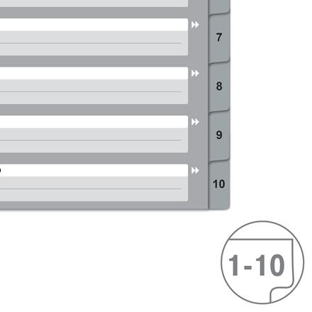 Immagine prodotto von Hallers Registro A4, 1-10