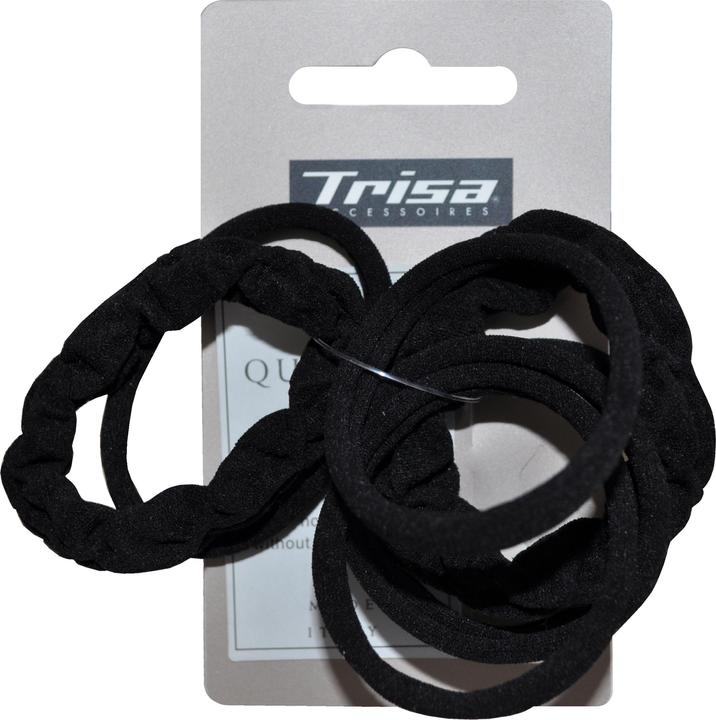 Image du produit Trisa Attache cheveux noir sans métal assorti (Élastiques à cheveux)