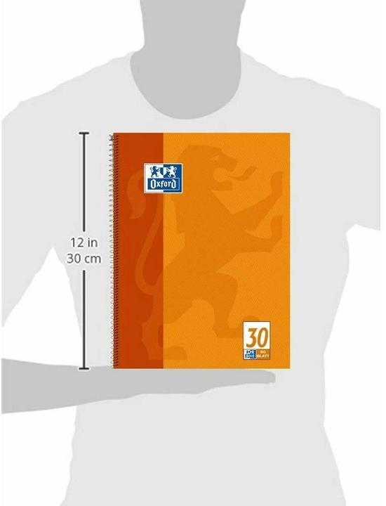 Image du produit Oxford Carnet de notes du collège (A4+, Blanc, Couverture rigide)