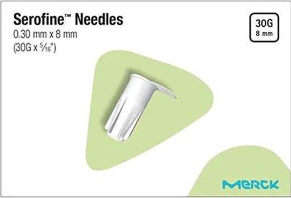 Actual product image Merck Serofine Needles 30G for Easypod Autoinjector