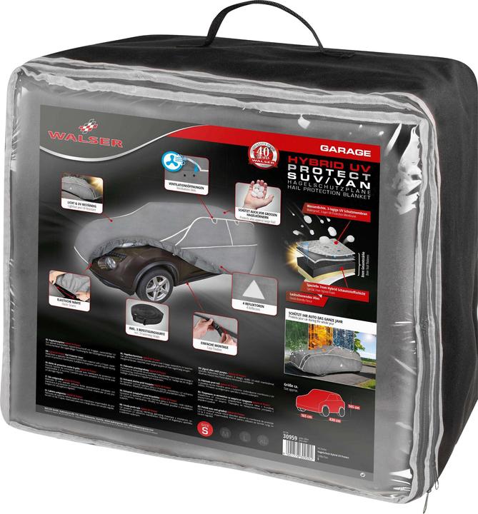 Actual product image Walser SUV Hail Protection Tarpaulin Hybrid UV Protect, Hail Protection Garage Size S