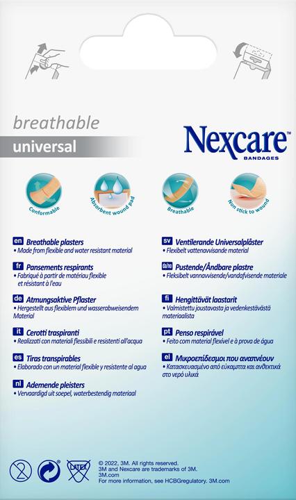 Image du produit Nexcare Panneaux universels respirants (20 x)