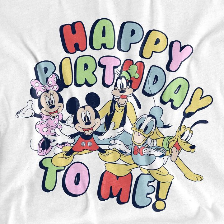 Immagine prodotto Mickey Mouse Happy Birthday To Me! Maglietta Adulto Unisex (S)