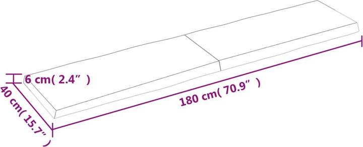 Image du produit VidaXL Aneta (180 x 40 x 6 cm)