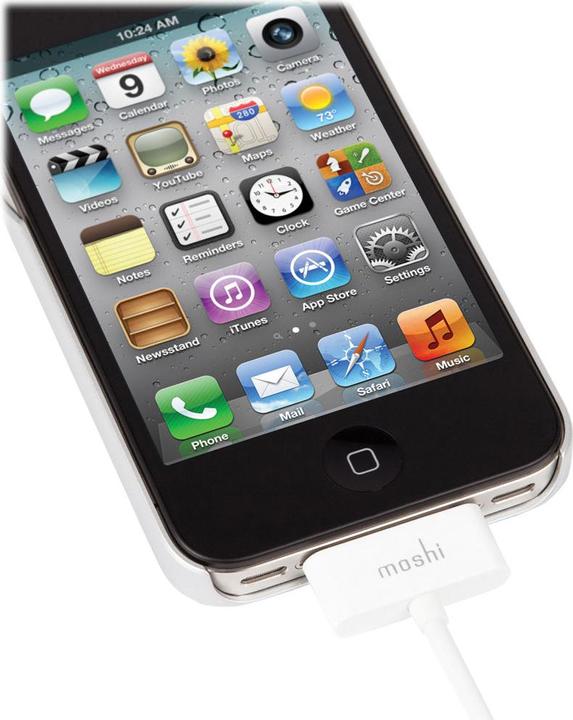 Produktbild Moshi iGlaze Hardcase für iPhone 4/4S Titanium (Apple iPhone 4, Apple iPhone 4s)