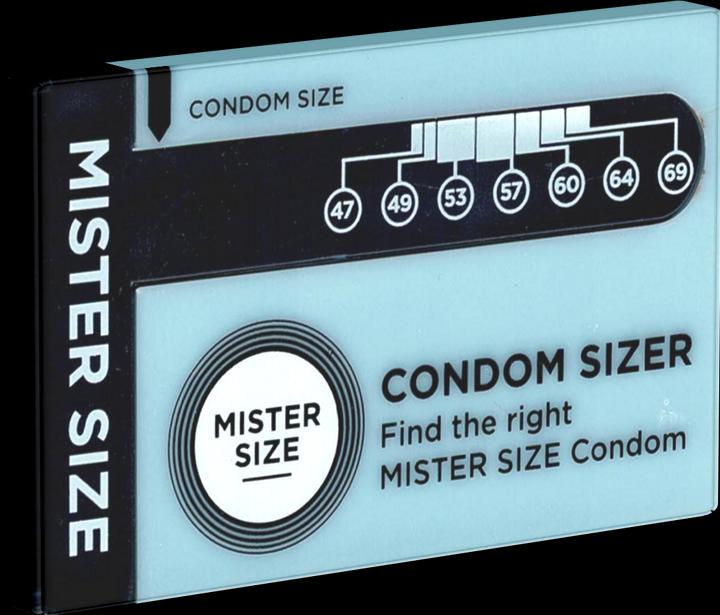 Produktbild Mister Size Condom Sizer» Bestimmen Sie jetzt Ihre Kondomgrösse (Englisch) (1 Stk.)