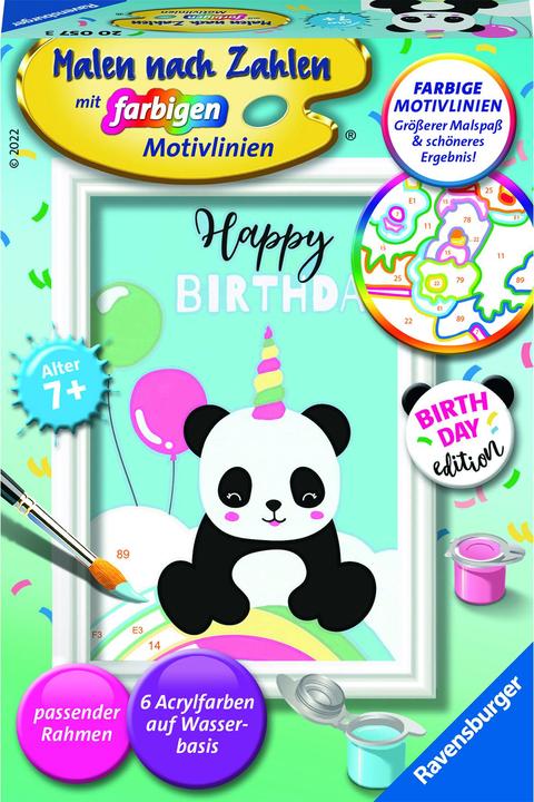 Actual product image Ravensburger Painting by numbers 20057 - Happy Birthday - Children 7 years and older
