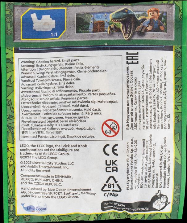 Actual product image LEGO Jurassic World Fossilienjagd mit Dr. Grant NEU! Menge 1x