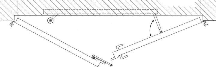 Actual product image Dormakaba SR 392 for double-leaf doors, left and right galvanised concealed 47000012 (Indoor)