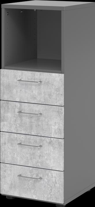 Actual product image MC MySchrank Basic Combi 4 drawers + shelf (40 x 42 x 110 cm)