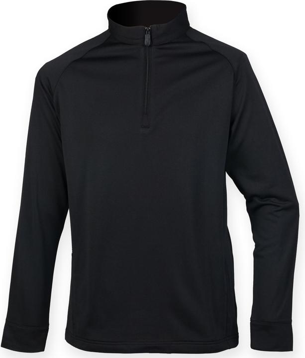 Actual product image Henbury Long-sleeved top with zip up to the chest (XS)