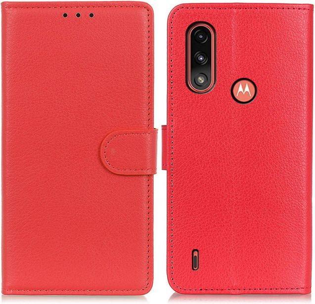 Produktbild MU Classic Litchi Leder Bookcover Series (Motorola Moto E7 Power)