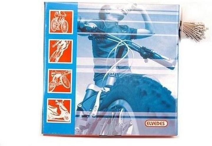 Actual product image Elvedes REM BENEKABEL 2000mm RVS Drops Droppel (100 pieces) (Brake Caliper)