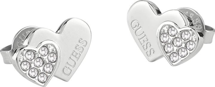 Produktbild Guess Charming Studs Party Crystal Steel Earrings JUBE02174JWRHT/U (One Size)