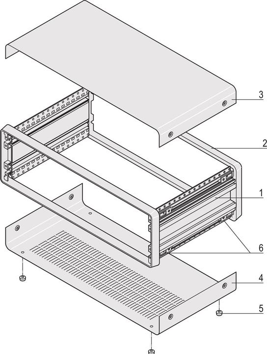 Produktbild Schroff Gehäuse 3 HE - COMPAC PRO GEH.3HE 28TE 271T