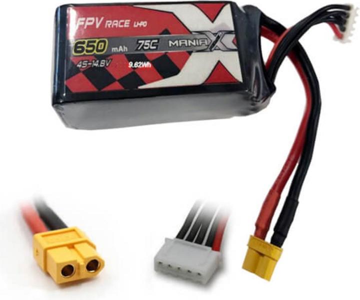 Image du produit ManiaX 75C FPV eXtreme 4S-14.8V 650mAH 75CXT30 (650 mAh)