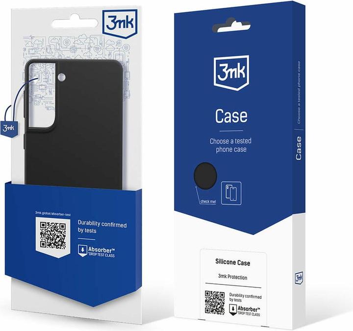 Image du produit 3MK Silicone Case Sam S22 5G S901 czarny/black (Samsung Galaxy S22 5G)