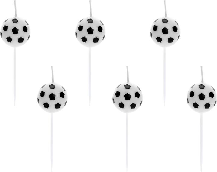 Partydeco Geburtstagskerzen Fussball (6 x)