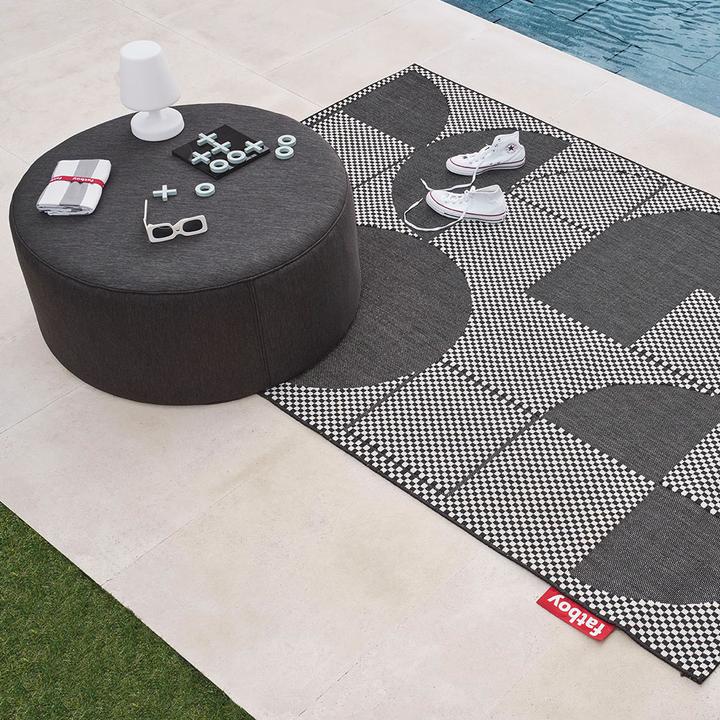 Image du produit Fatboy Carpretty Petit Jigsaw Noir/Blanc (160 x 230 cm)