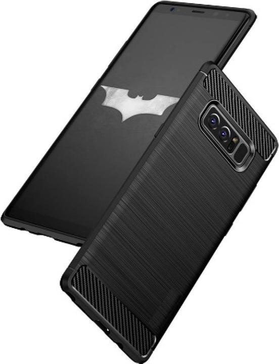 Actual product image Screenguard Samsung Galaxy Note8 Cover Carbon Brushed Soft TPU (Samsung Galaxy Note 8)