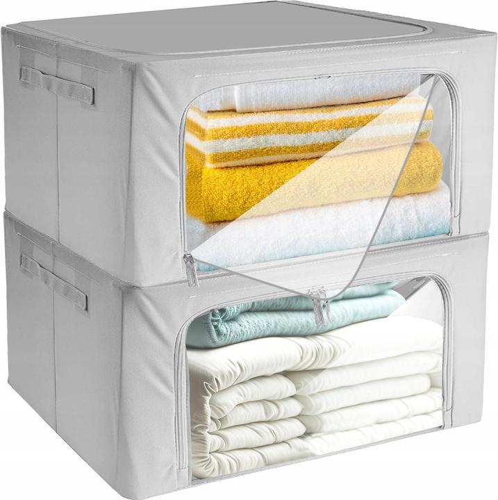 Image du produit Ruhhy Boîtes de rangement pour textiles - pack de 2