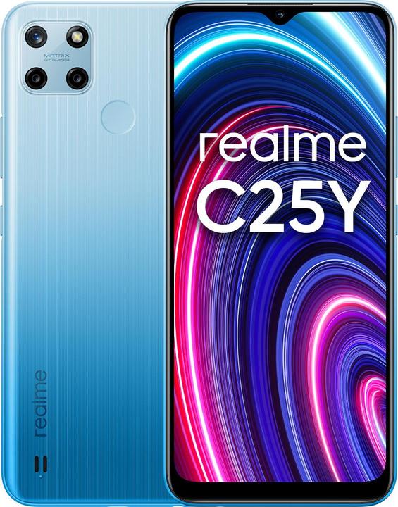 Produktbild realme C25Y (64 GB, Glacier Blue, 6.50", Dual SIM + SD, 50 Mpx, 4G)