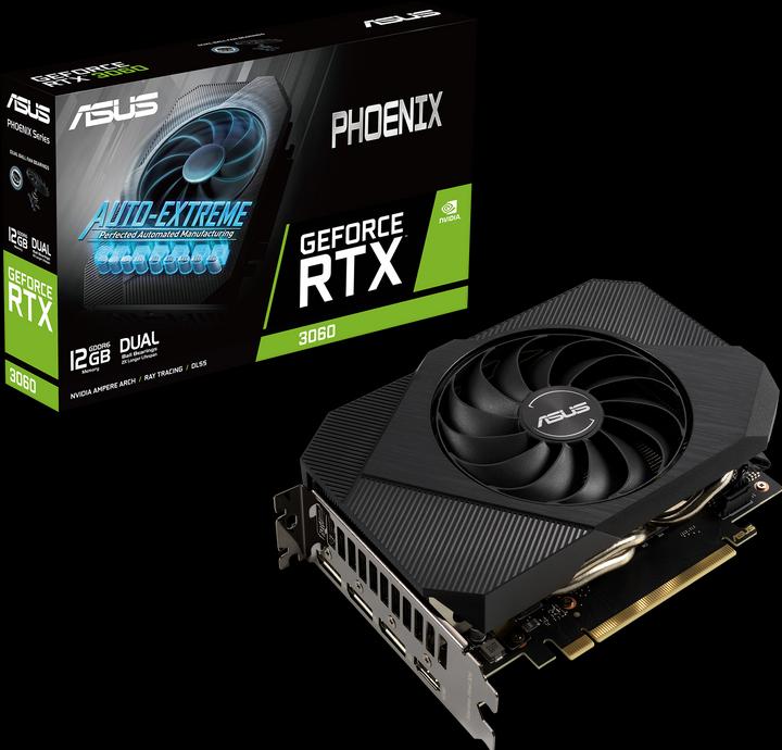 Produktbild ASUS Phoenix PH-RTX3060-12G NVIDIA GeForce RTX 3060 GDDR6 (12 GB)