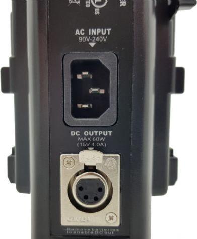 Actual product image Rolux Double battery charger RL-2KS for V-Mount battery (1 pcs., Battery + charger)