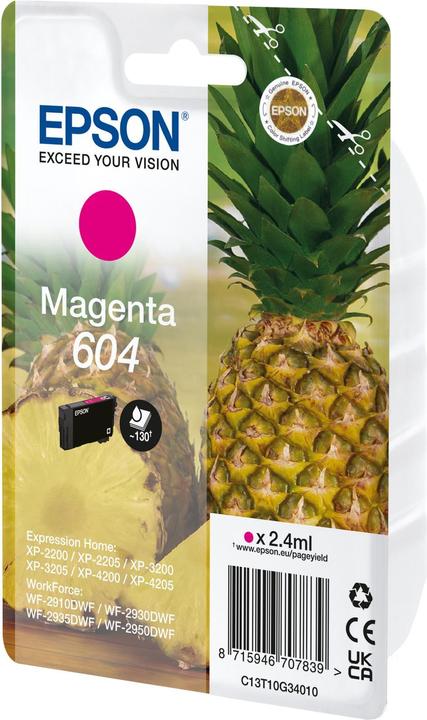 Actual product image Epson Ink/604 603 Starfish MG SEC (M)