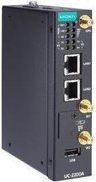 Actual product image Moxa UC-2222A-T-US - Arm® Cortex®-A53 dual-core 64-bit 1 GHz industrial computer with 2 Ethernet ports