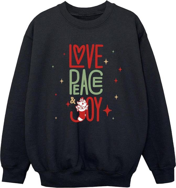 Disney The Aristocats Marie Love Peace Joy Sweatshirt Jungen