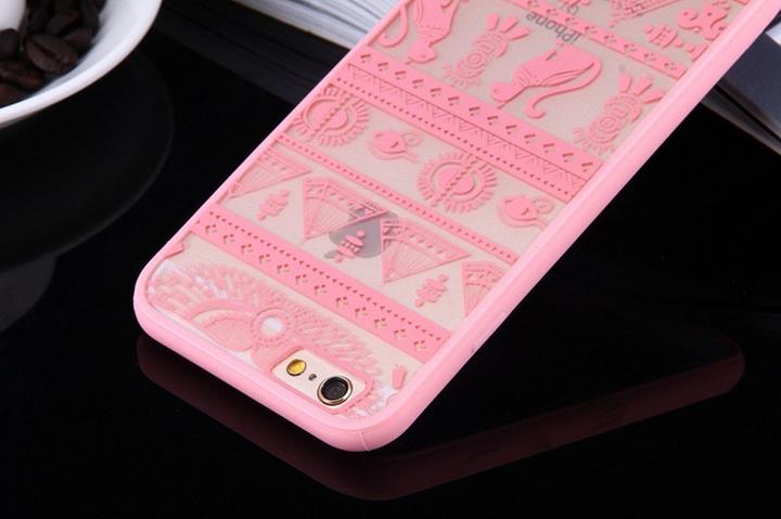 Actual product image König Design Apple iPhone SE 2020 Mobile Cover Mandala Case Cover Egyptian Signs Pink New (Apple iPhone SE (2nd Gen))