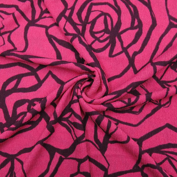 Image du produit Stoffrestposten Crash - roses sur rose - vente minimale : 1 mètre
