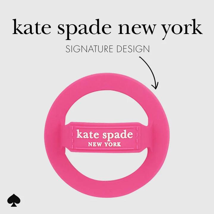 Immagine prodotto Kate Spade Magnetischer Schlaufengriff – MagSafe Fingergriff (Pom Pom Pink)