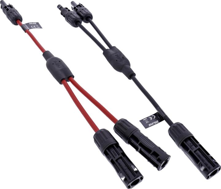 InLine Solarkabel 2-fach Verteiler-Set schwarz/rot 0 (Solar cable)