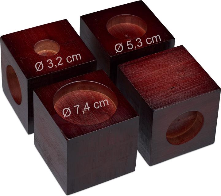 Actual product image Relaxdays Set of 4 Bed Risers