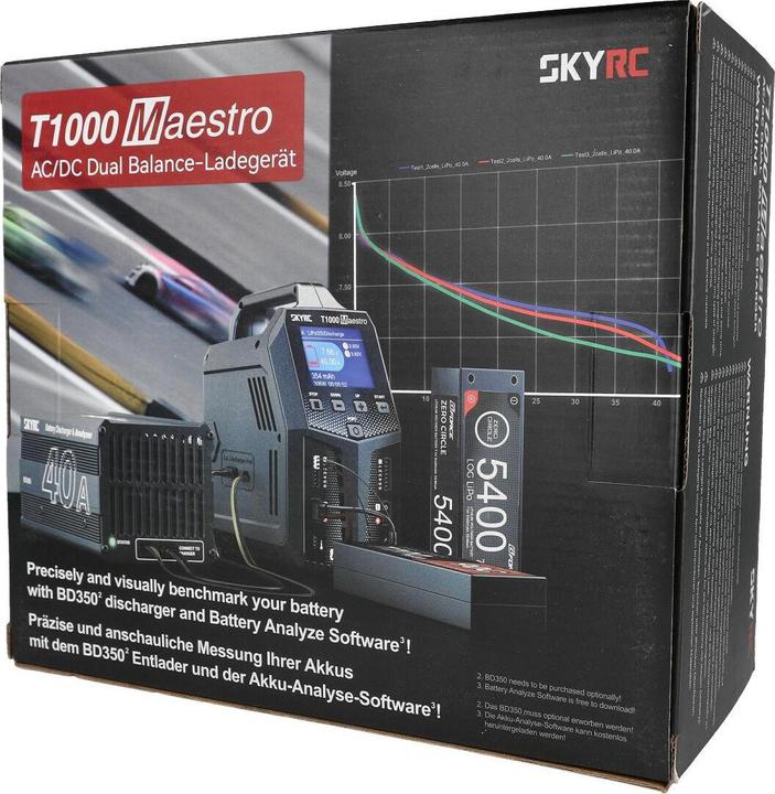 Actual product image SkyRC Charger T1000 Maestro