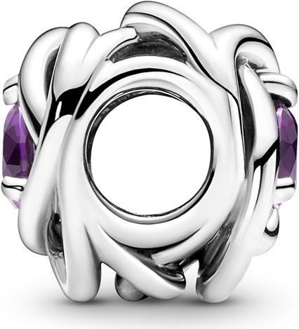Produktbild Pandora Februar Geburtsstein Violetter Ewigkeitskreis Charm (Sterling Silber 925, Mit Stein(en))