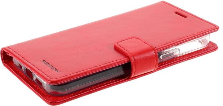 Produktbild iPhone 12 Pro Max - Blue Moon Leder Etui Hülle Karten rot (Apple iPhone 12 Pro Max)