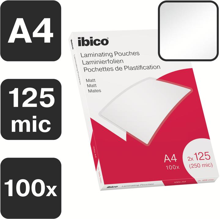 Actual product image Ibico Laminating foil A4, 125 µm 100 pieces (A4, 100 Piece, 125 µm)