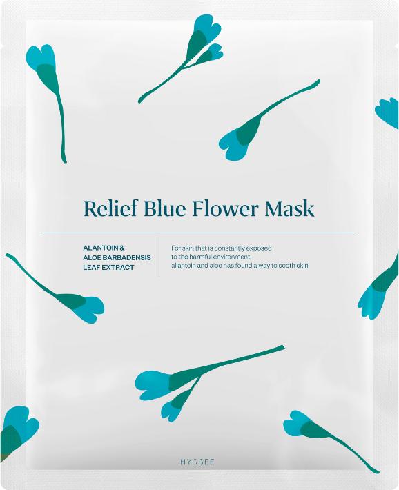 Hyggee Relief blue flower mask (35 ml)