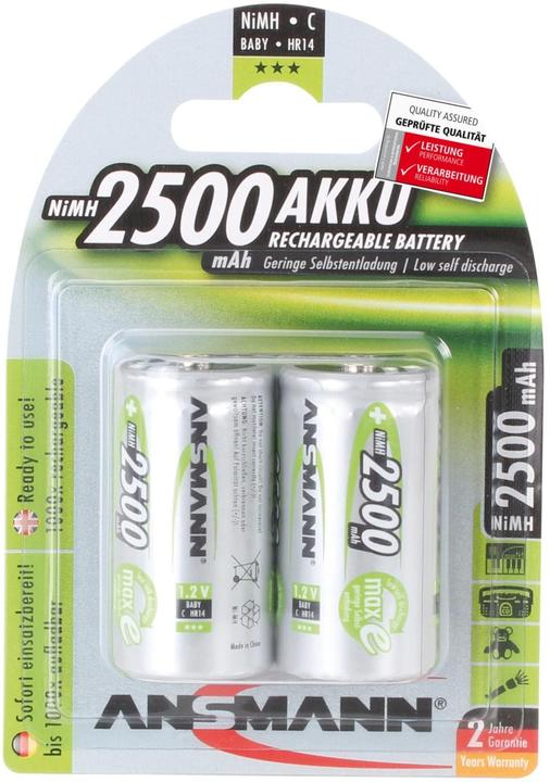 Actual product image Ansmann Baby C (2 pcs., C, 2500 mAh)