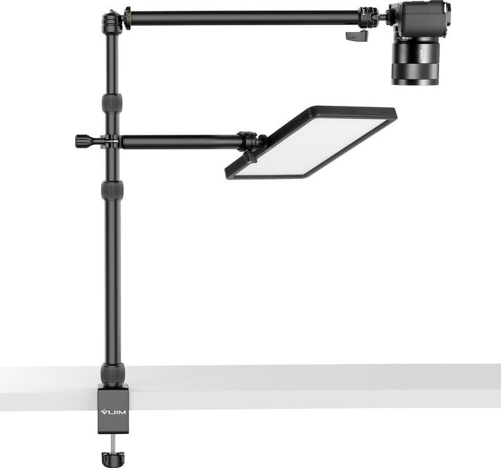 Vijim Support de table LS11 universel avec bras de support supplémentaire (Métal)