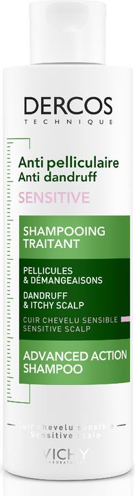 Produktbild Vichy Dercos Anti-Schuppen Sensitiv (200 ml, Flüssiges Shampoo)
