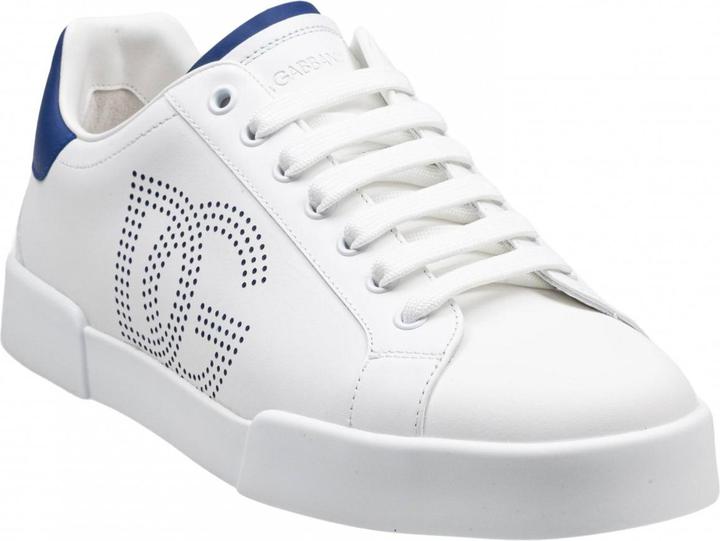 Produktbild Dolce & Gabbana portofino light sneakers in white and blue leather (43)