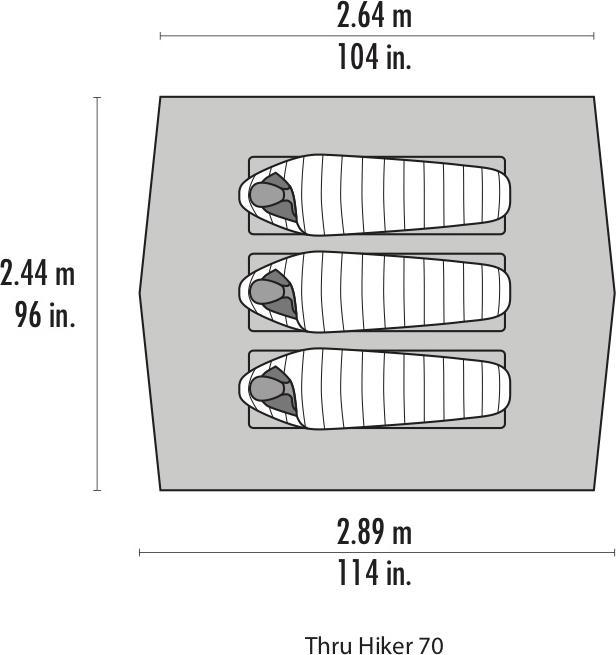 Produktbild Msr Thru-Hiker 70 Wing (Tarp, 0.46 kg, 3 Personen)