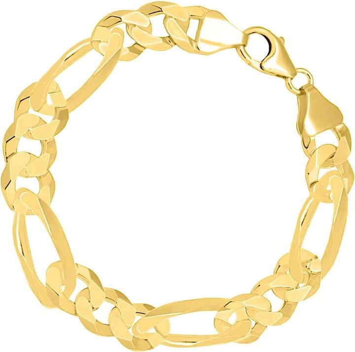 Produktbild Candy Figaro-Armband Aigle 6.5 mm, 925 Sterling Silber, vergoldet (21 cm, 18k vergoldet, 925 Sterling Silber)