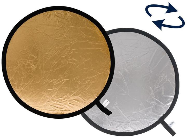 Immagine prodotto Lastolite Riflettore pieghevole 50 cm argento/oro (Riflettore pieghevole, 50 cm)