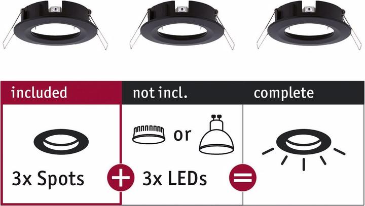 Actual product image Paulmann Recessed light Choose Set