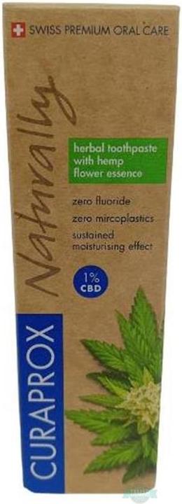 Produktbild Curaprox Naturally Zahnpasta mit natürlichen Essenzen und 1% CBD